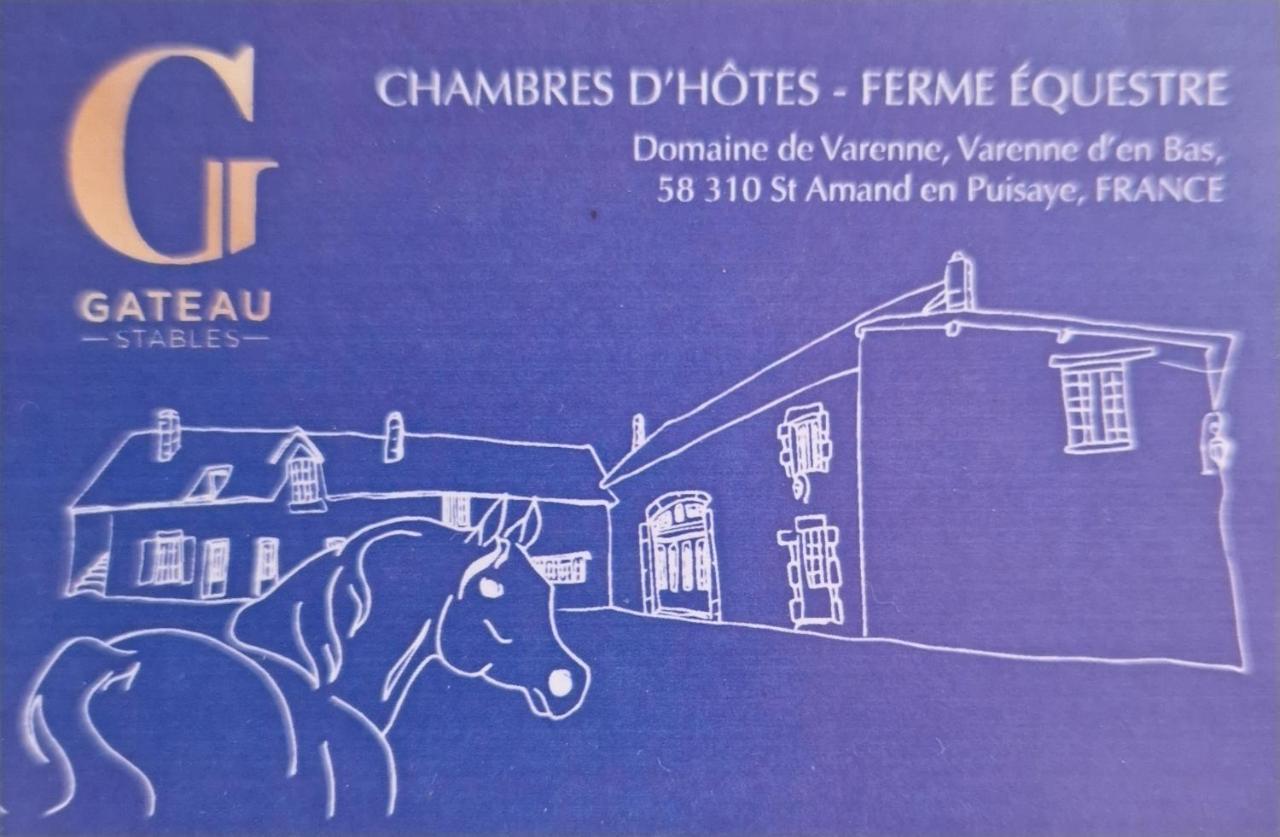 Ferme Equestre & Chambres D'Hotes Gateau Stables Proche Guedelon Saint-Amand-en-Puisaye Esterno foto