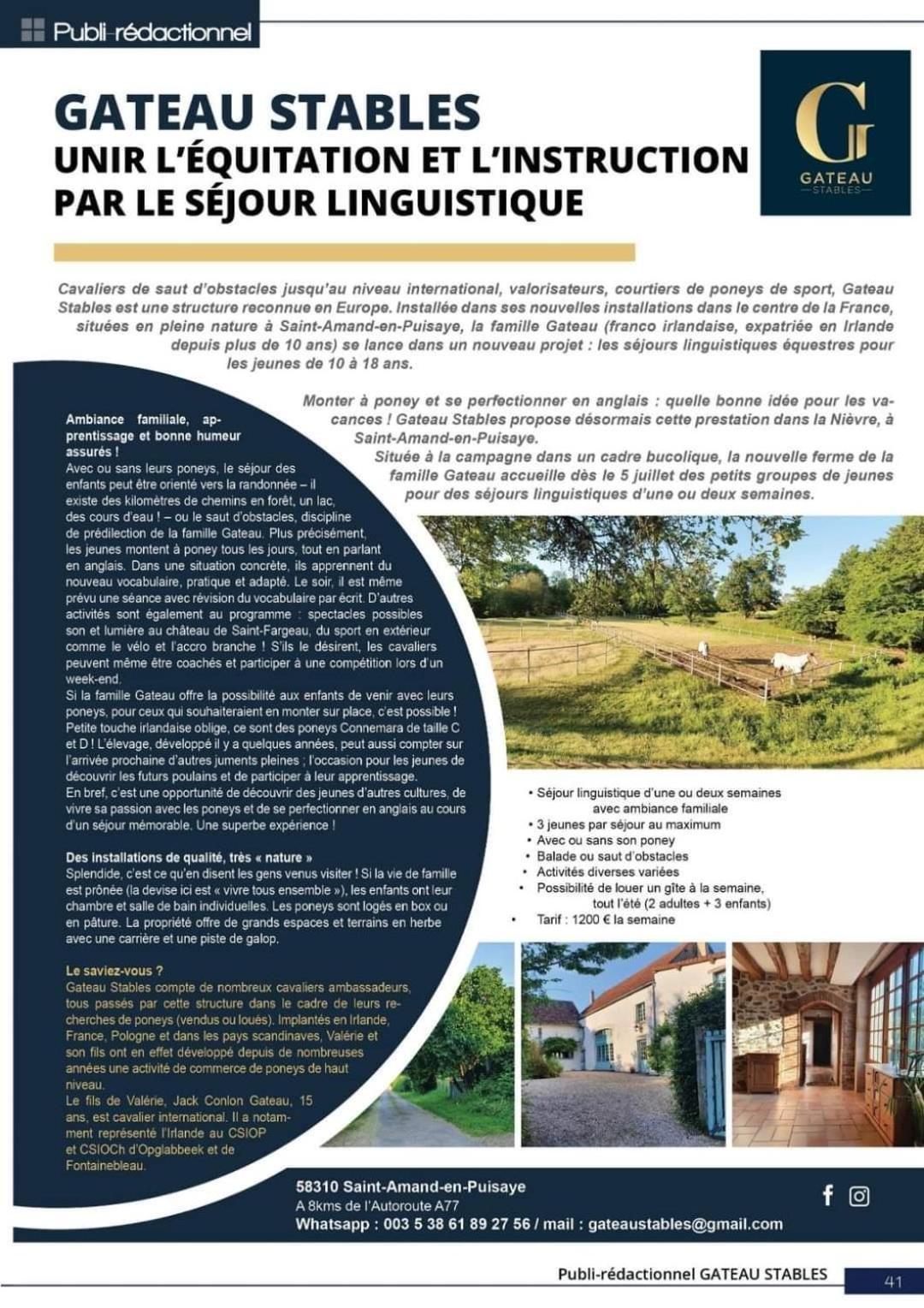Ferme Equestre & Chambres D'Hotes Gateau Stables Proche Guedelon Saint-Amand-en-Puisaye Esterno foto